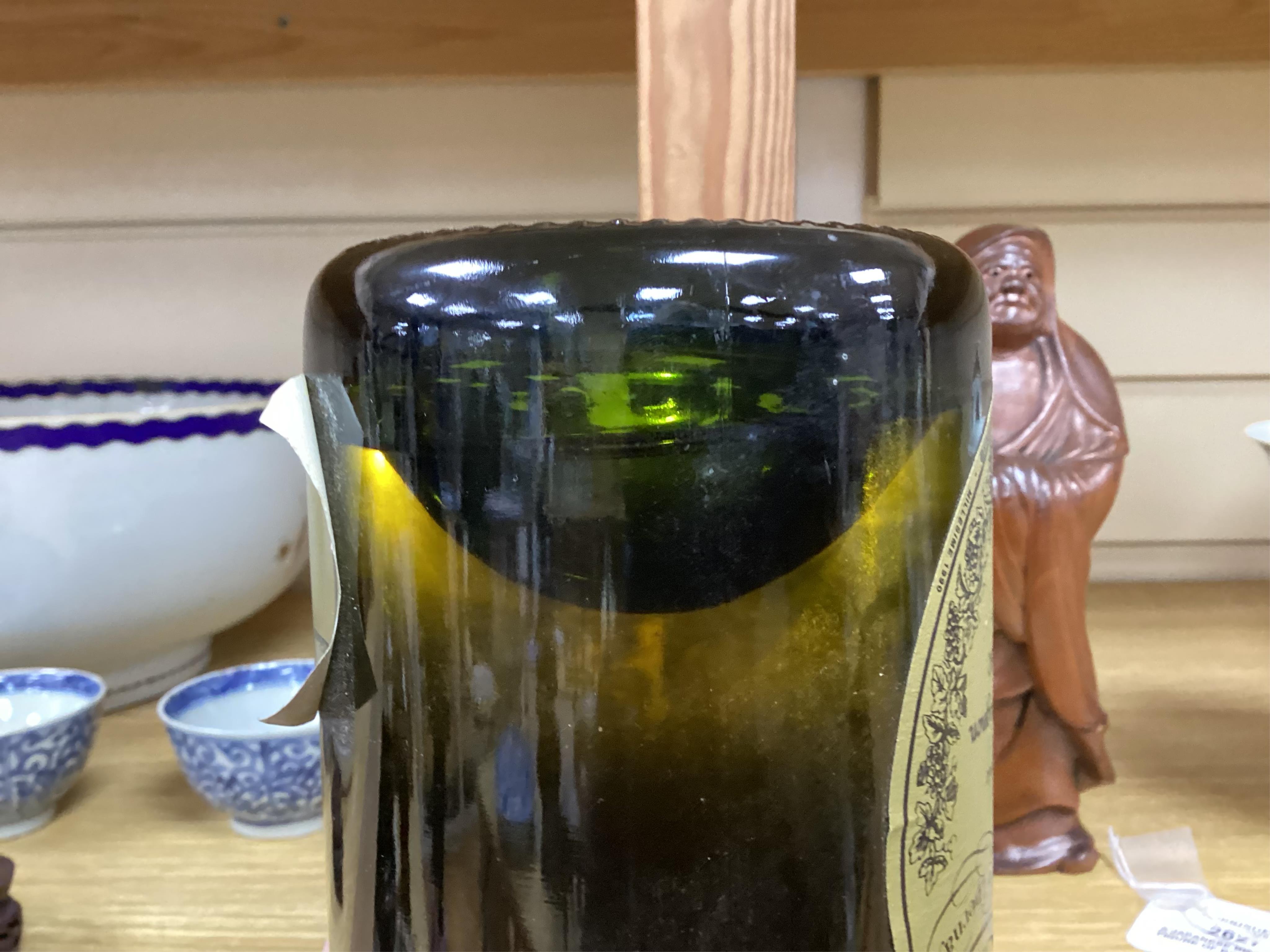 A bottle of Moet and Chandon, Cuvee Dom Perignon, Vintage 1990
